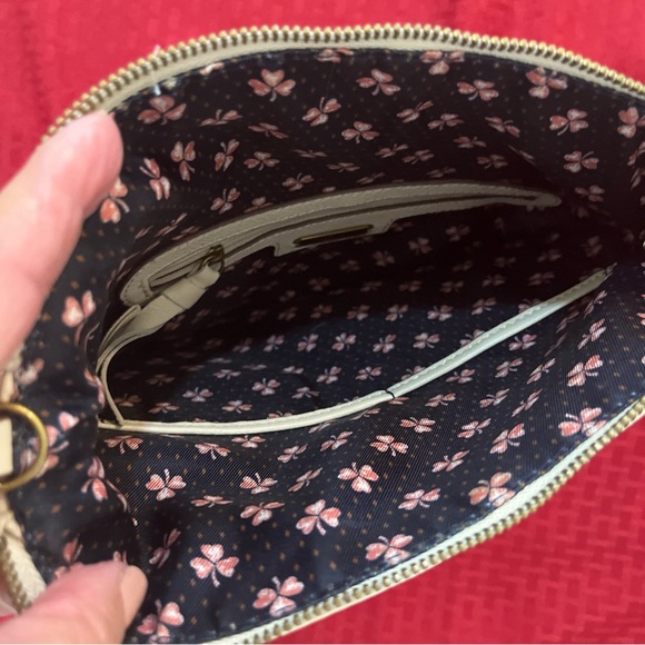 Lucky Brand Off white Crossbody Bag Genuine Leather - Picture 7 of 9